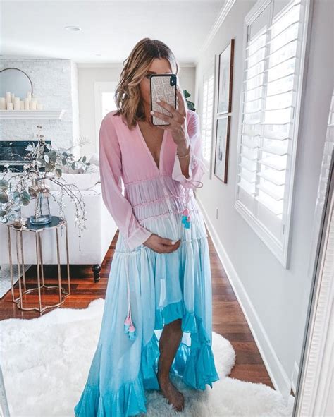 Pink And Blue Gender Reveal Dress
