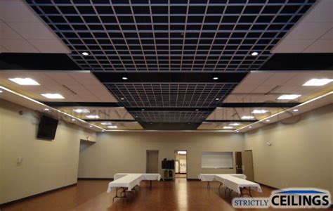 The 9/16 fineline ceiling grid system is typically manufactured out of a galvanized metal which helps to prevent rust. | Strictly Ceilings Racine, Wisconsin
