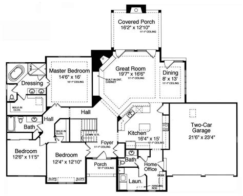 2 cars parking a large living room a big kitchen dinning room mad room swimming pool first floor plan: Awesome 4 Bedroom House Plans With Walkout Basement - New ...