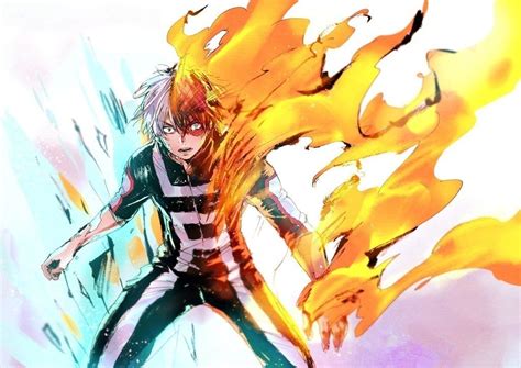 Angry Fight Shouto Todoroki Anime Boy Wallpaper Anime Anime