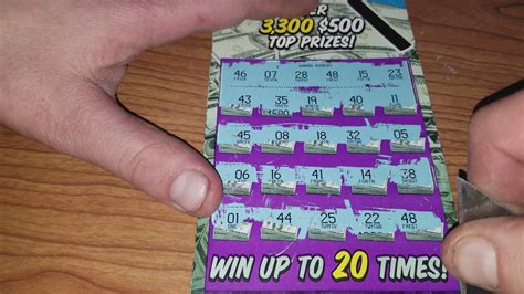Two 10 Tickets From The Wisconsin Lottery Scratch Off Lotto Scratchers
