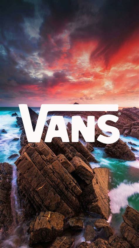 Vans Sunset Bonito Logo Majestic Rocks Sea Shoes Skate Waves