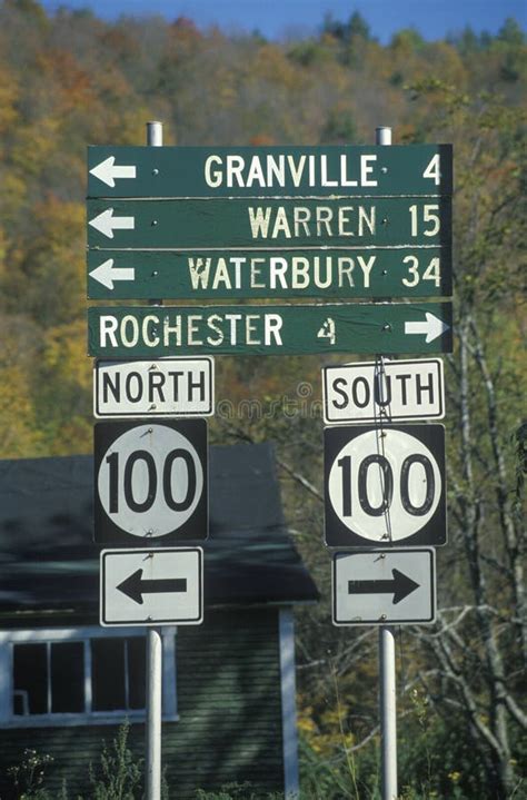 Miscellaneous Road Signs In Vermont Stock Photo Image Of Vermont
