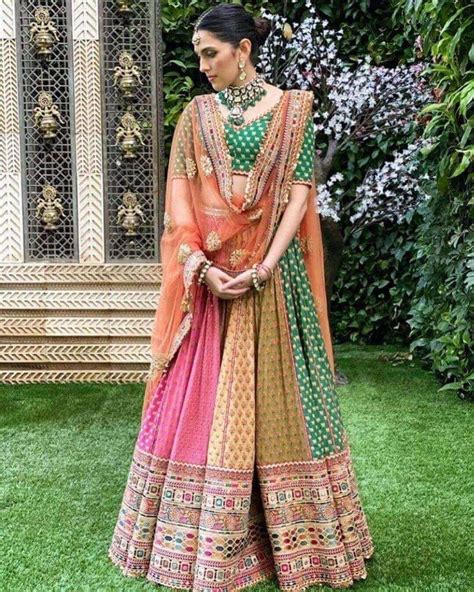 Stunning And Pin Worthy Multicolored Lehengas For Brides To Be