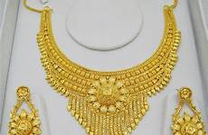 gold necklace plated sets jewellery indian india shop