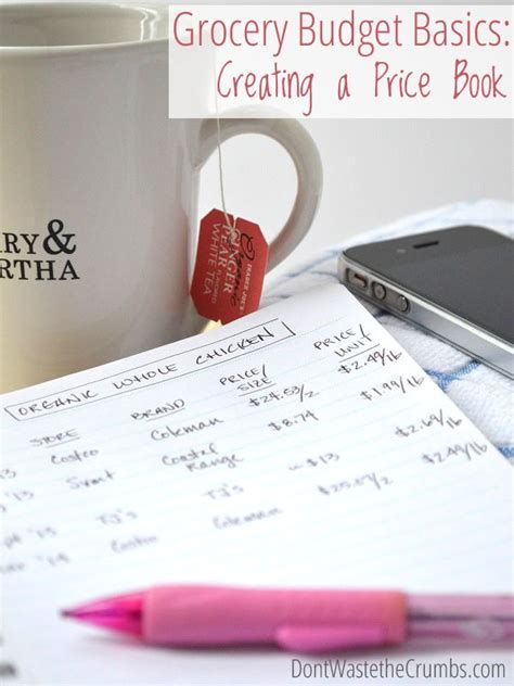 Grocery Budget Basics Creating A Price Book This Simple Process Can