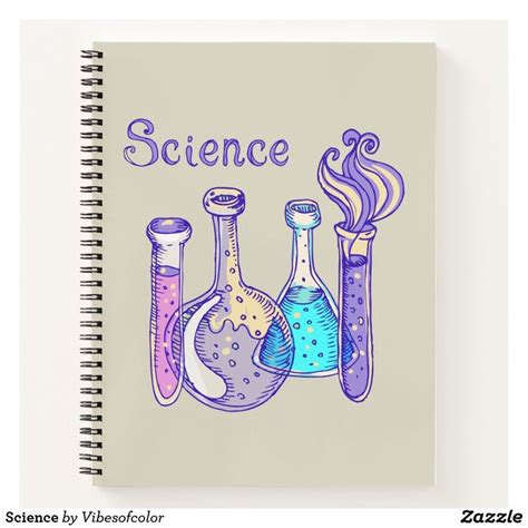 Science Notebook Zazzle Com Bullet Journal Cover Ideas Science