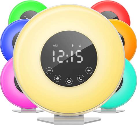 This digital alarm clock features an fm radio that will automatically or manually turn into your favorite stations. Wake Up Light Alarm Clock Lamp Alarm Clock Radio Sunrise ...