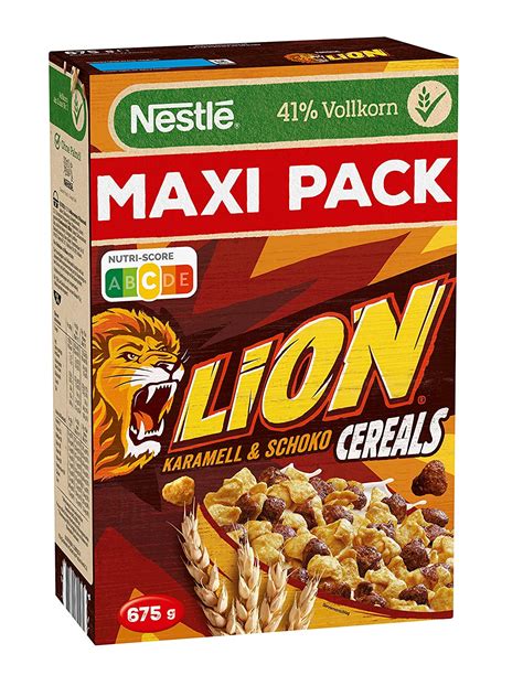 Nestlé Lion Cereals Schoko Müsli Mit Karamell 38 Vitales Vollkorn Mit Vitaminen Und