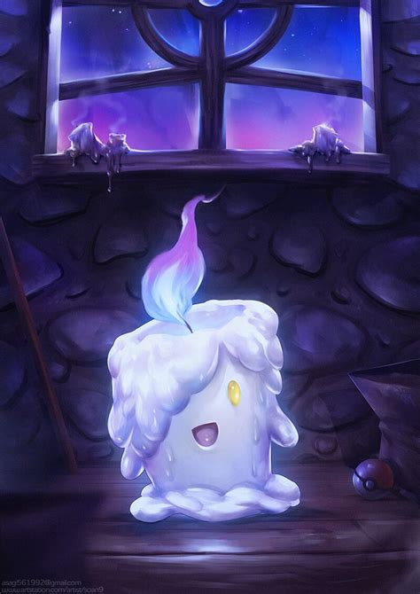 Litwick By Soan Valentine Ghost Pokemon Pokemon Art Pokemon