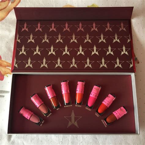 Jeffree Star Cosmetics Mini Red And Pink Velour Liquid Lipstick Bundle