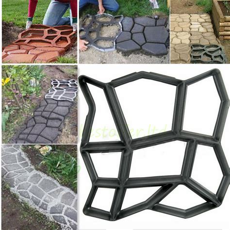 This diy brick patio project isn't technically difficult, but be prepared to devote a big chunk of time and energy to it. DIY Patio Driveway Concrete Stepping Stone Path Walk Maker ...