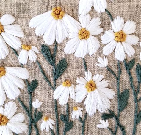 Informations About Embroidered Daisies Pin You Can Easily Use My
