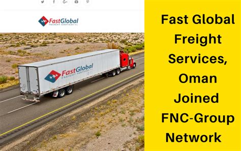 Fast Global Freight Services Wll Joined Fnc Group Freight