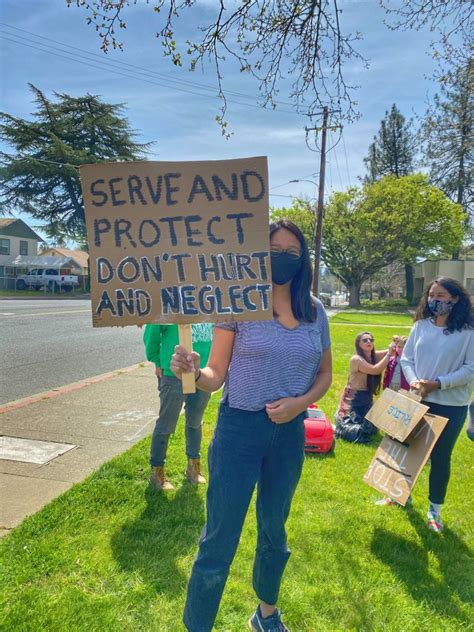 Mendocino County Residents Protest The Tasing Pepper Spraying And Beating Of Mentally Ill Man