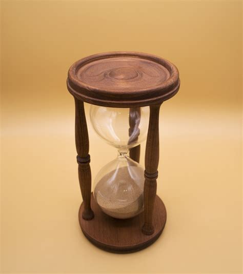 Wood Hourglass 1 Hour 50 45 Minutes Furniture Handmade Etsy