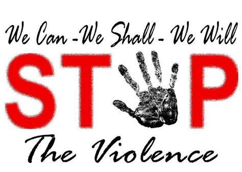 Stop The Violence We Can We Shall We Will