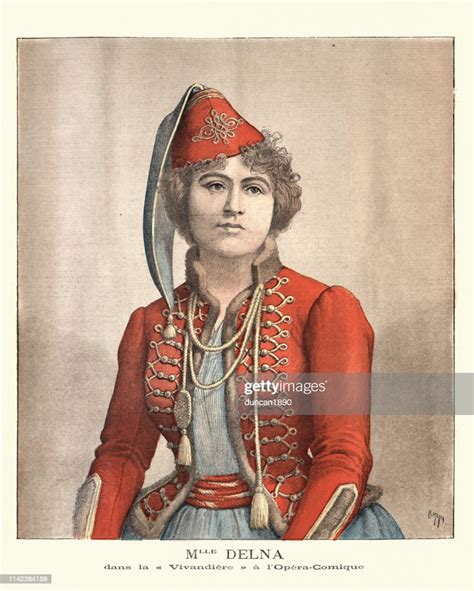 Marie Delna A French Contralto Singer 19th Century High Res Vector