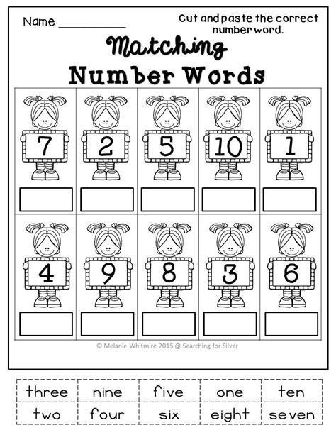 Number Words Worksheets