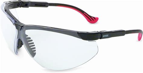 uvex by honeywell genesis xc safety glasses black frame with clear lens and ultra dura anti