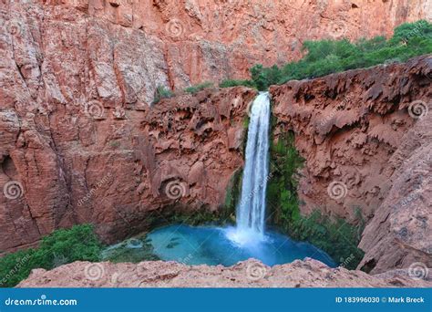 Mooney Falls Havasupai Grand Canyon Arizona Stock Photo Image Of
