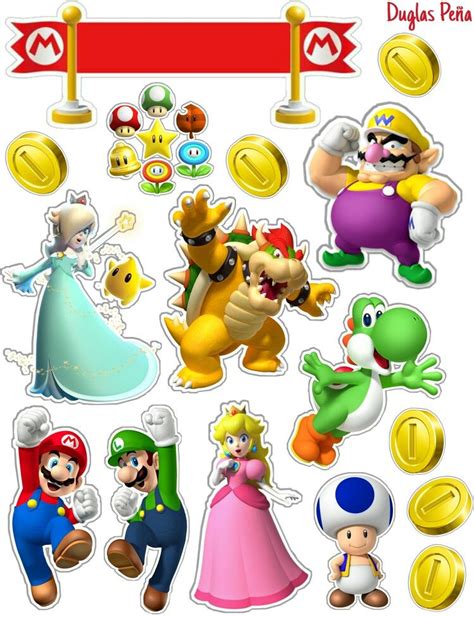 Mario Bros Princess Peach Topper Mario Characters Party Quick