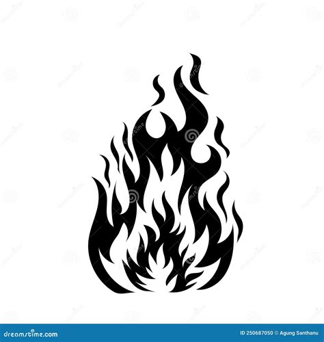 Flame Icon Vector Illustration Logo Bonfire Logotype Fire Logo Concept