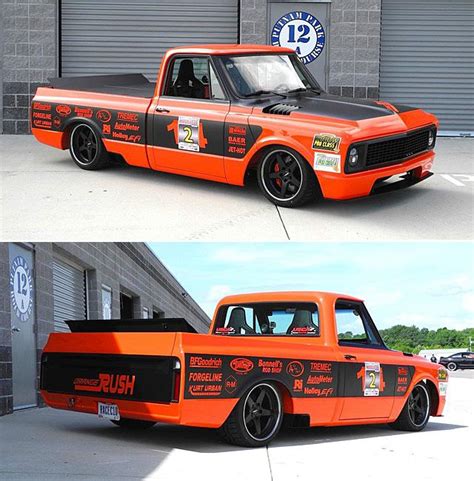 This Protouring 1969 Orange Rush Chevy C 10 Truck Is A Corner