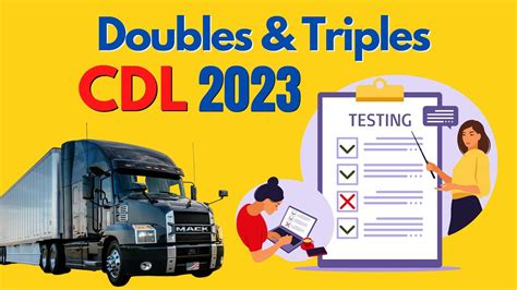 New Cdl Exam Questions 2023 Double And Triples Youtube