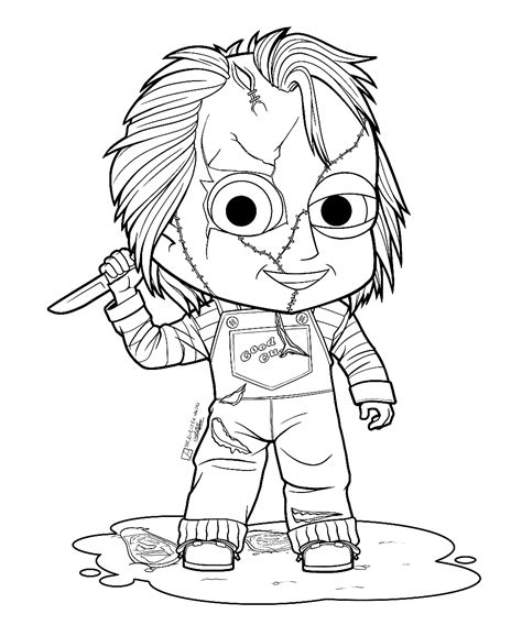 Free Printable Chucky Doll Coloring Page Free Printable Coloring Pages