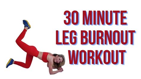 30 Minute Leg Burnout Workout With Dumbbells And Resistance Band Youtube