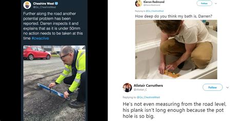 cheshire council gets mocked after disastrous tweet about potholes backfires indy100 indy100