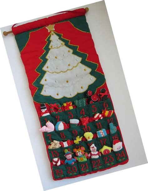 Fabric Advent Calendar By Pockets Of Learning Christmas Tree With 24
