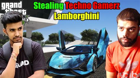 Stealing Techno Gamerz Lamborghini Sian Gta 5 Gameplay 18 Youtube
