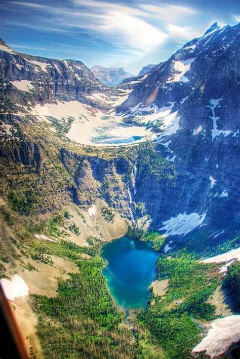 Aerial View Of Glacier National Park Montana With Images National