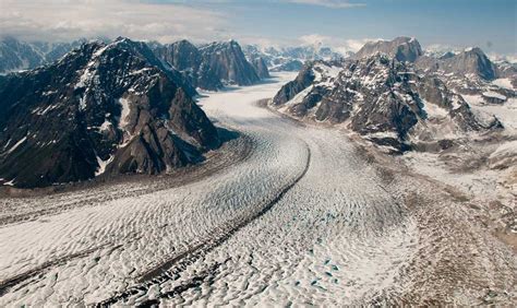Aerial View Of Mountains And Glaciers Denali National Park Tours