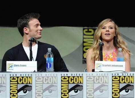 Scarlett Johansson Black Widow And Captain America Develop Intimate