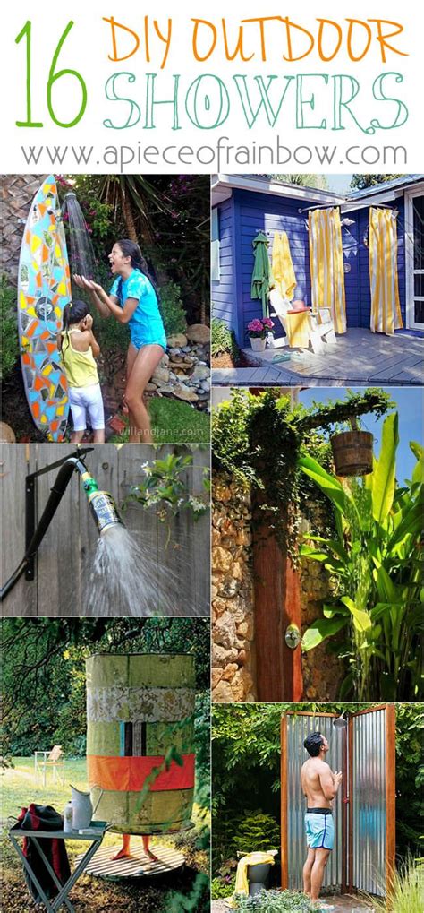 32 Beautiful And Easy Diy Outdoor Shower Ideas A Piece Of Rainbow Diy Outdoor Shower Outdoor