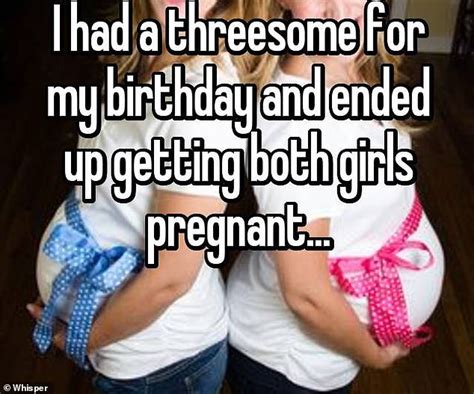people reveal when a threesome resulted in an unexpected pregnancy daily mail online