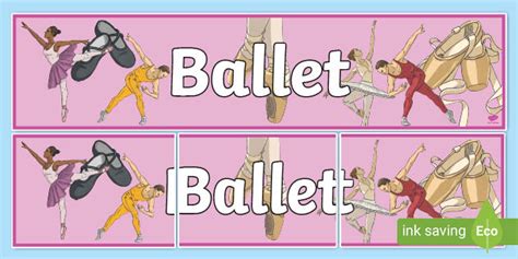 Ballet Display Banner Teacher Made