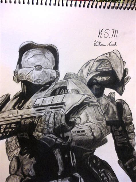 Master Chief And Arbiter From Halo 3 By Victoria Creed On Deviantart