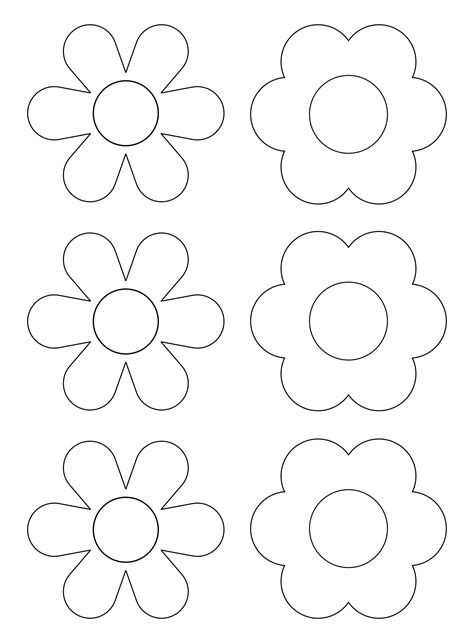 Flower Shapes Free Printable Templates Coloring Pages Flower Templates