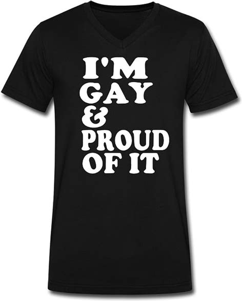 Onetea Im Gay And Proud Of It T Shirts Black Males 2016 Xxl Clothing