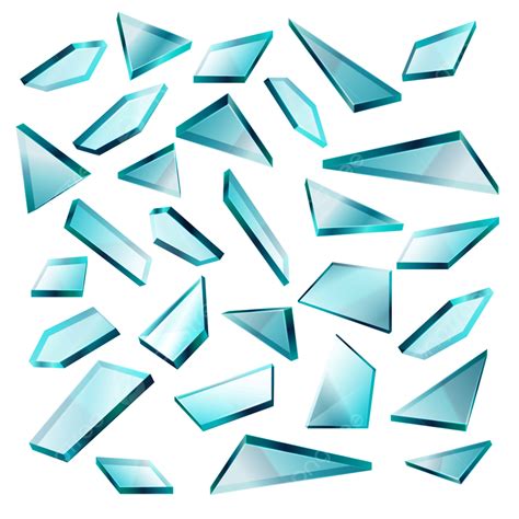 Glass Shards Clipart Png Images Broken Glass Shards Isolated On White