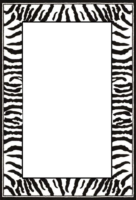 Print Paper With Zebra Print Boarder Clipart Best