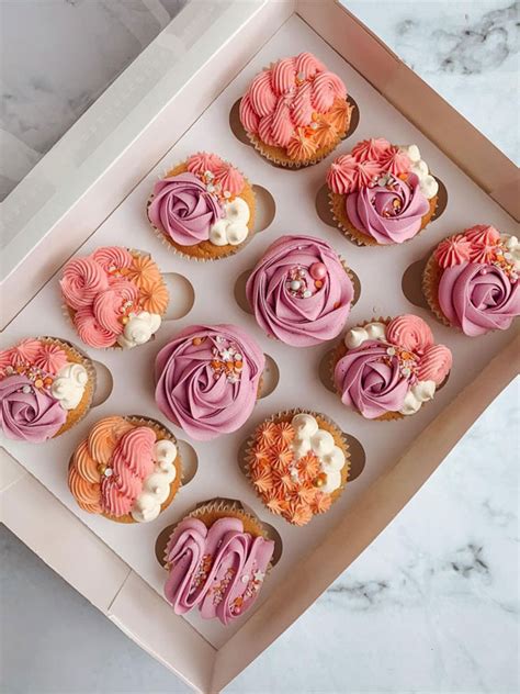 Sweet Treat Cupcake Ideas For Any Celebration Orange Peach Purple