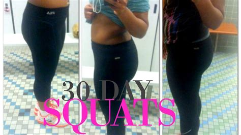 30 day squat challenge before and after results does the 30 day squat challenge work youtube