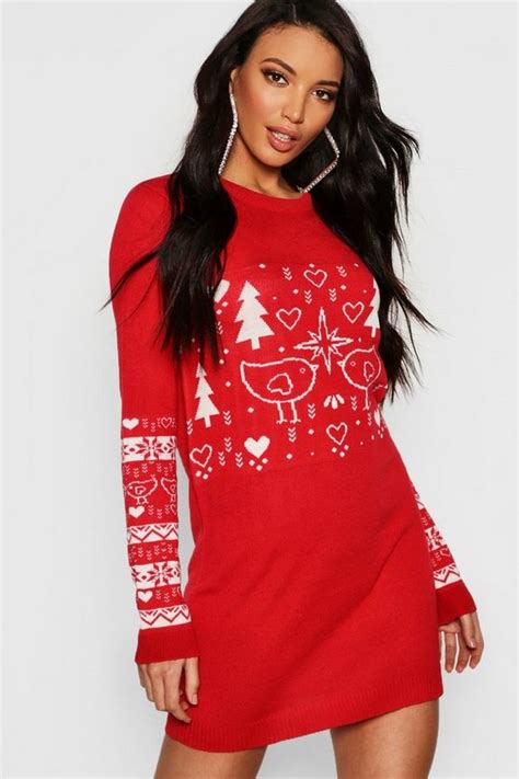 Christmas Jumper Dress Boohoo