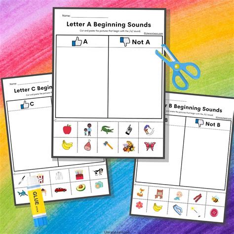 Letter B Cut And Paste Worksheet