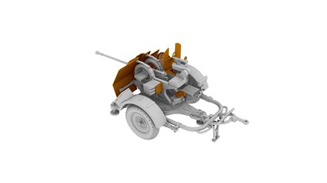 Ibg 72076 Flak 38 German Anti Aircraft Gun 172 Scale Model